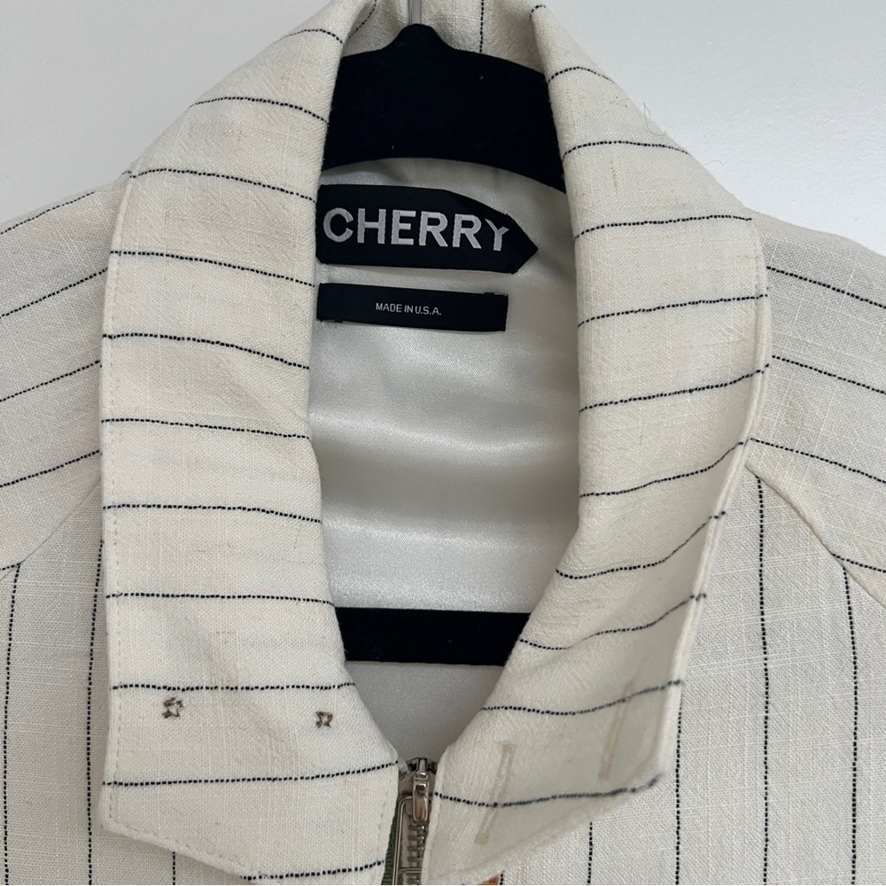 Cherry LA Linen Racing Jacket (Natural) - Picture 2 of 12